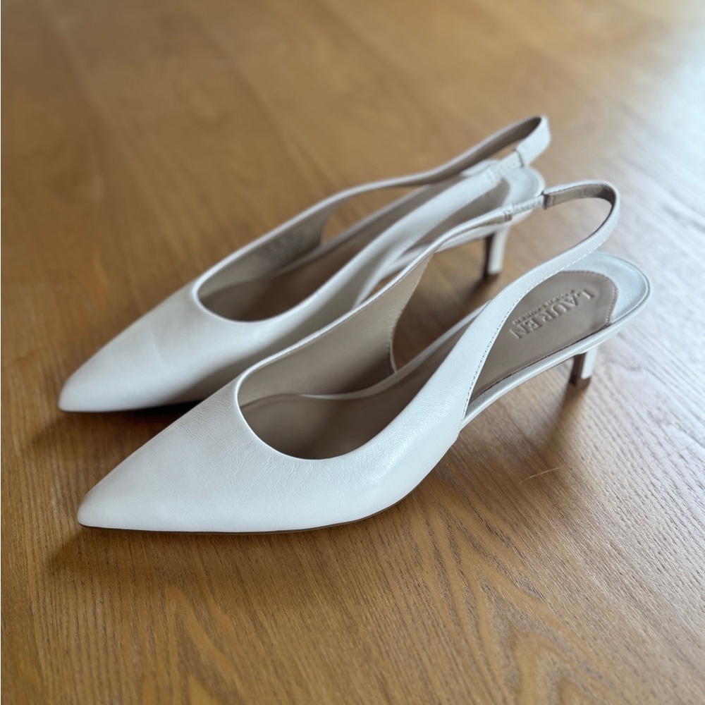 Ralph Lauren Lolah Slingback Leather Pump